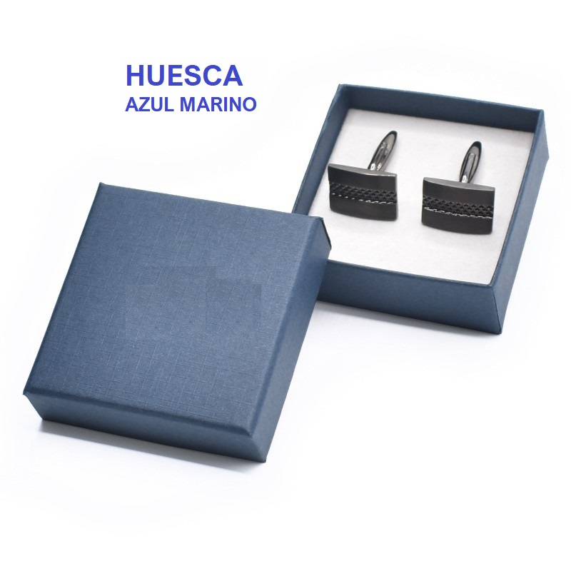 Caja HUESCA azul, gemelos 65x65x29 mm.